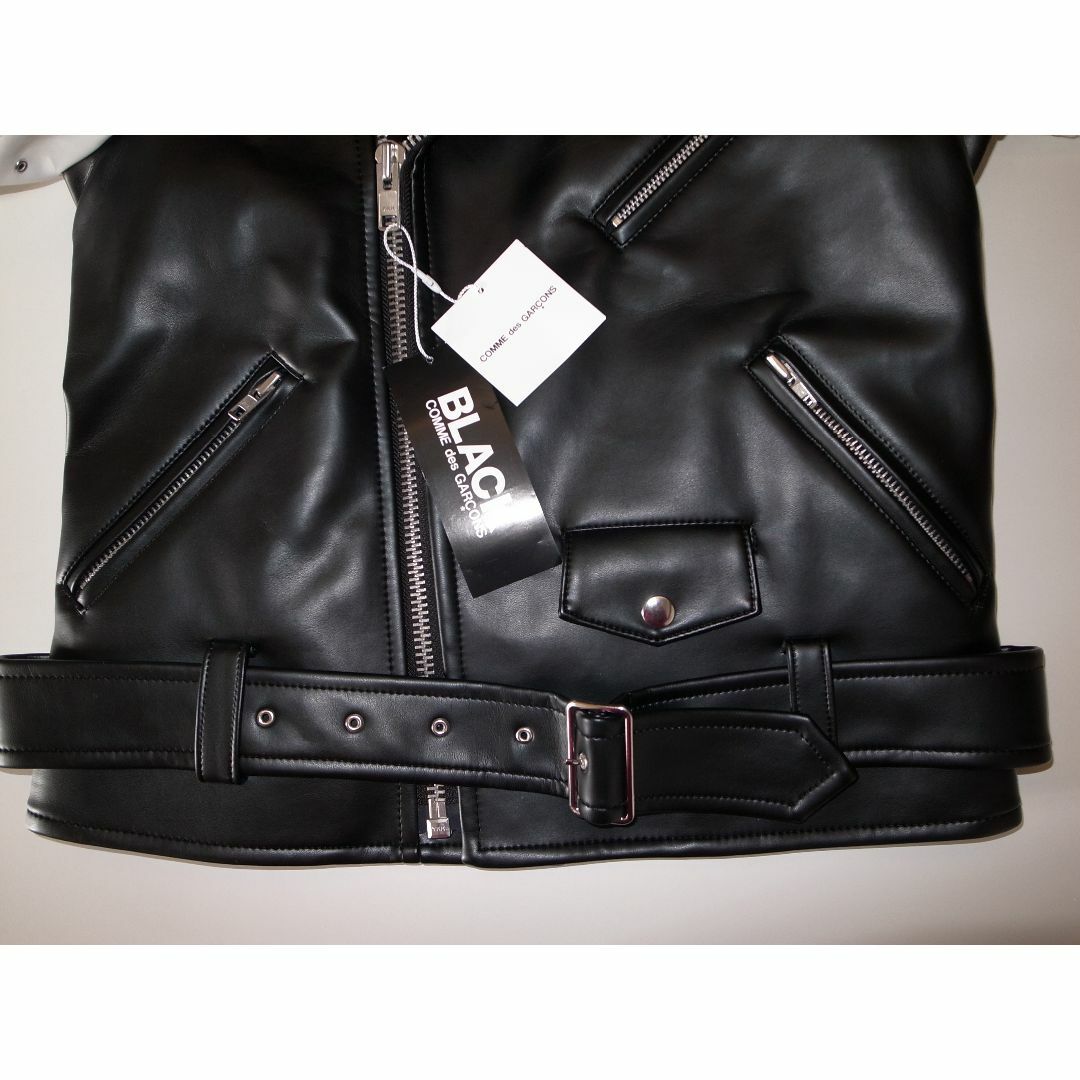BLACK コムデギャルソン ライダース ジャケット sizeS BLACK コムデギャルソン ライダース ジャケット sizeS