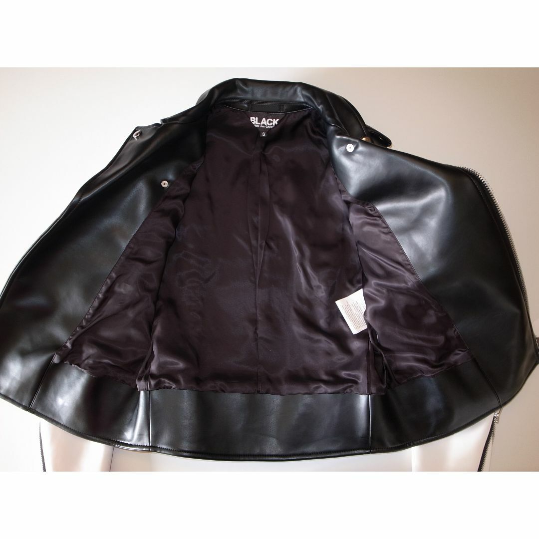 BLACK コムデギャルソン ライダース ジャケット sizeS BLACK コムデギャルソン ライダース ジャケット sizeS