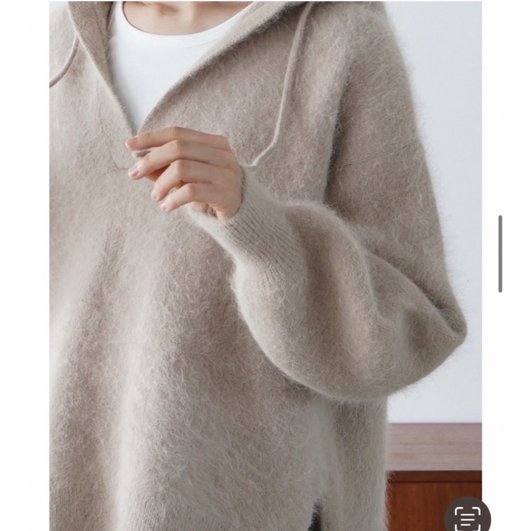 CLANE - 【新品未使用】 ♡ANGORA OVER KNIT HOODIEの通販 by CLANE - 【新品未使用】 ♡ANGORA OVER KNIT HOODIEの通販 by