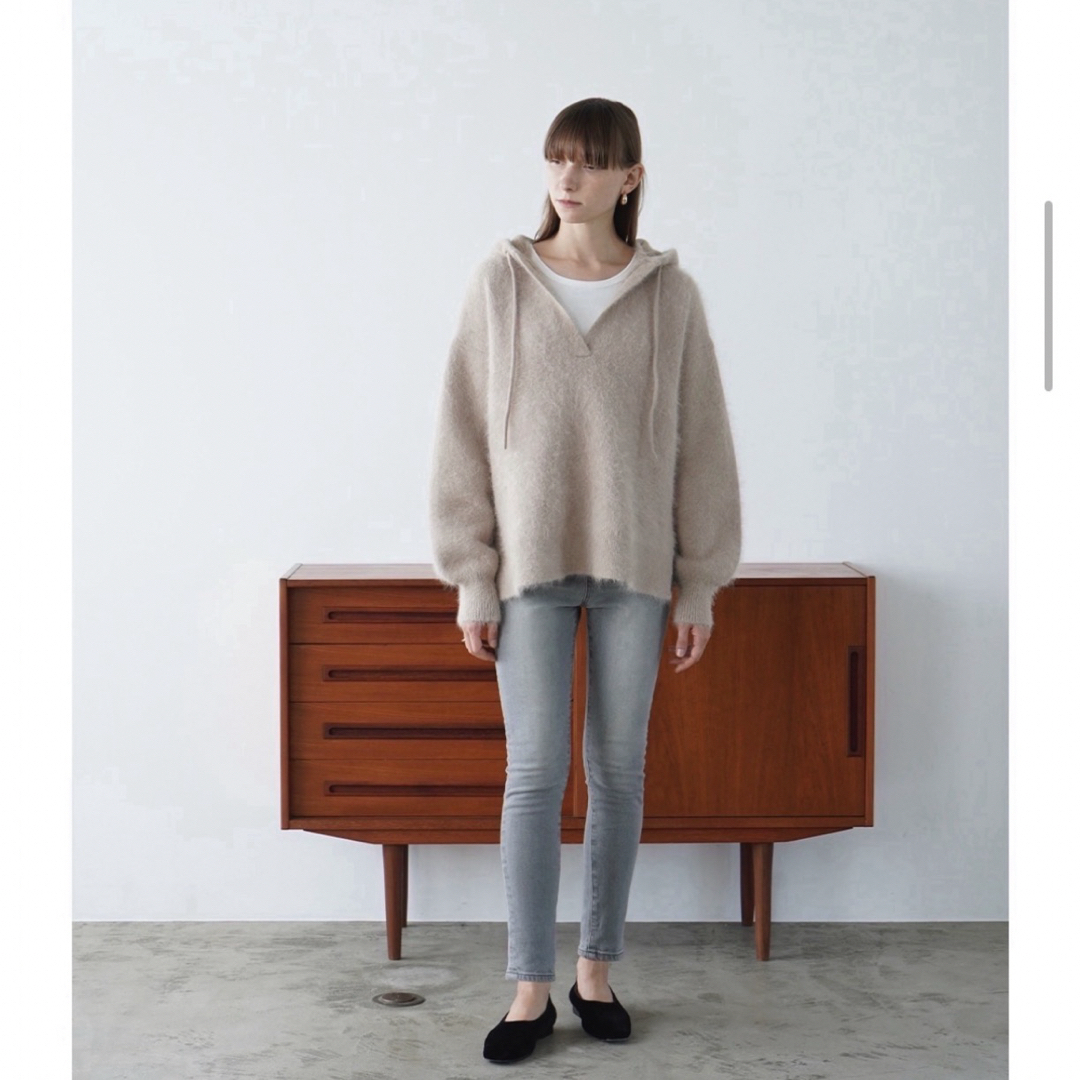 CLANE - 【新品未使用】 ♡ANGORA OVER KNIT HOODIEの通販 by CLANE - 【新品未使用】 ♡ANGORA OVER KNIT HOODIEの通販 by