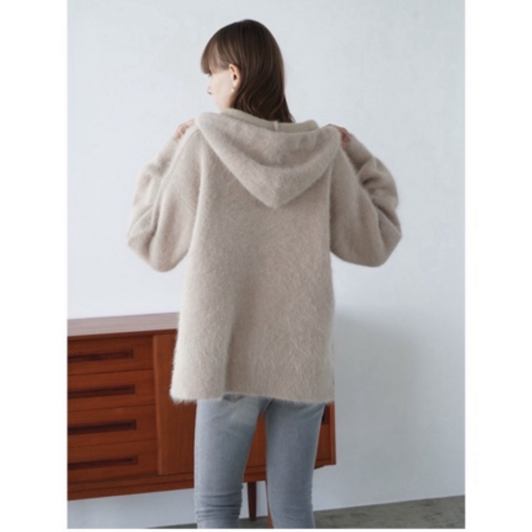 CLANE - 【新品未使用】 ♡ANGORA OVER KNIT HOODIEの通販 by CLANE - 【新品未使用】 ♡ANGORA OVER KNIT HOODIEの通販 by