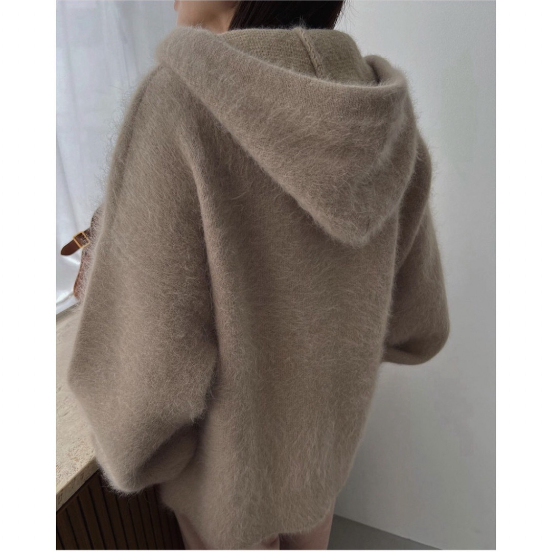 CLANE - 【新品未使用】 ♡ANGORA OVER KNIT HOODIEの通販 by CLANE - 【新品未使用】 ♡ANGORA OVER KNIT HOODIEの通販 by