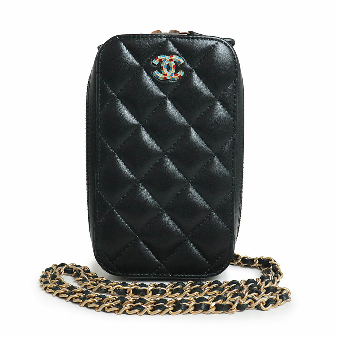 CHANEL - シャネル マトラッセ マルチカラー ココマーク 携帯 CHANEL - シャネル マトラッセ マルチカラー ココマーク 携帯