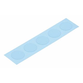 透明マット用 すべり止めシール 吸着タイプ 5枚付き1シート 丸型 直径2cm クリア 極薄 ズレ防止 日本製 MSDS-5(キッチンマット)