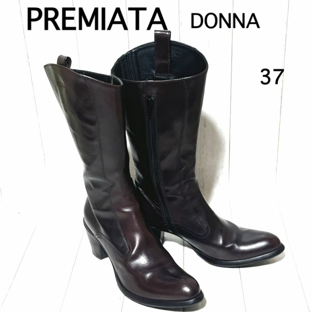 プレミアータ ロングブーツ PREMIATA DONNA サイドジップ レザー プレミアータ ロングブーツ PREMIATA DONNA サイドジップ レザー