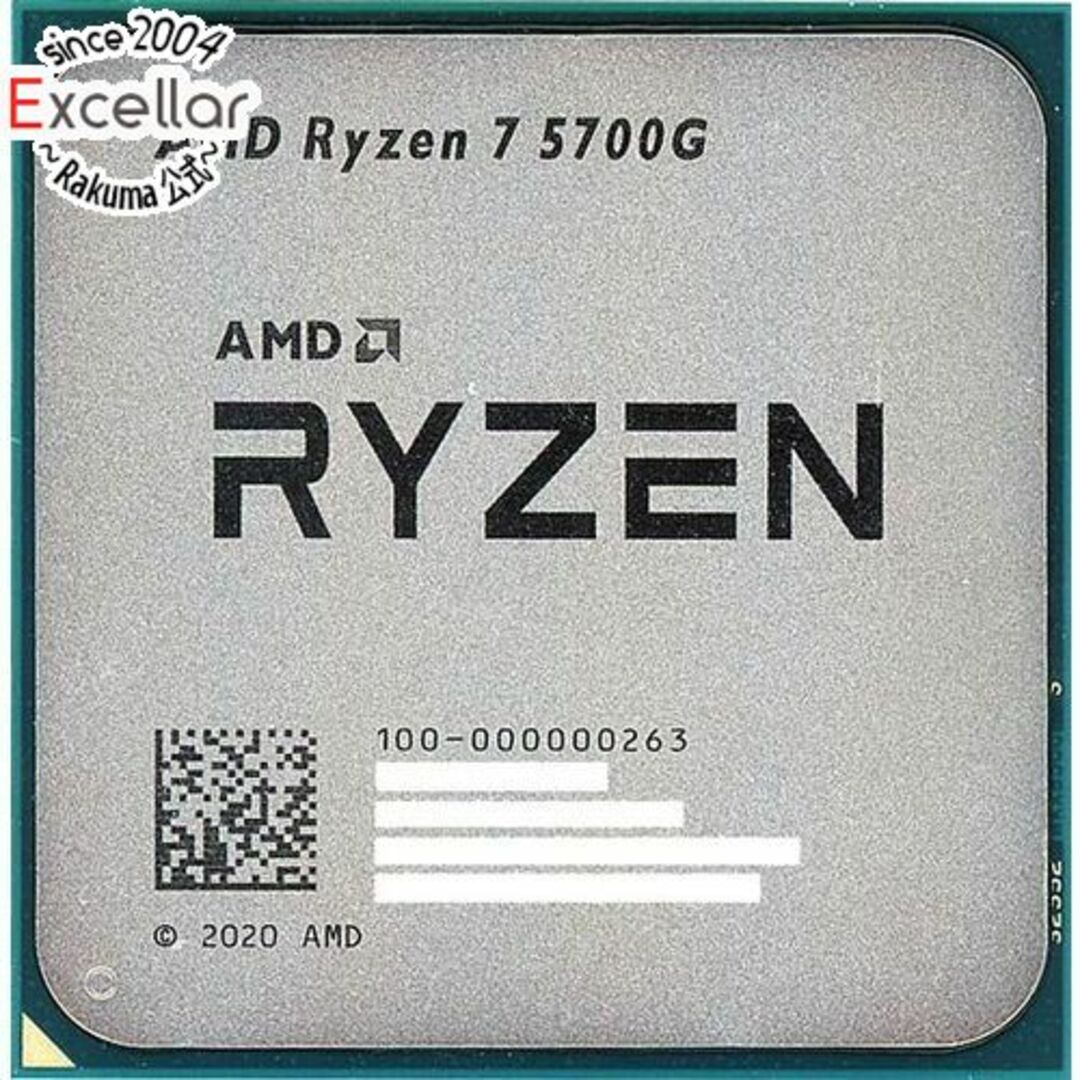 AMD(エーエムディー)の【バルク新品】 AMD Ryzen 7 5700G 100-000000263 3.8GHz SocketAM4 スマホ/家電/カメラのPC/タブレット(PCパーツ)の商品写真