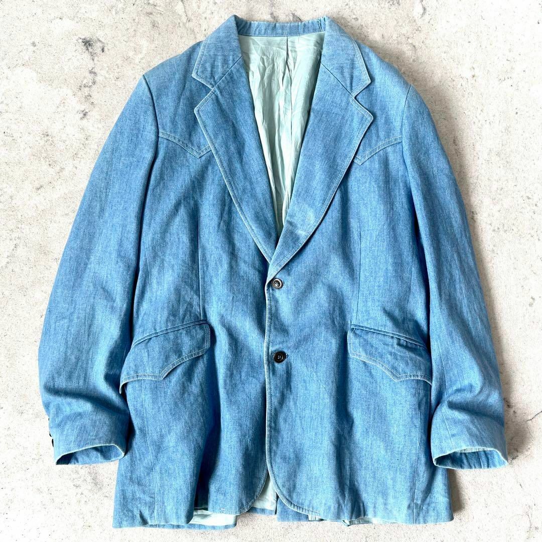 Lee - 70s Lee USA製 メンズL相当ウエスタン調 デニム Lee - 70s Lee USA製 メンズL相当ウエスタン調 デニム