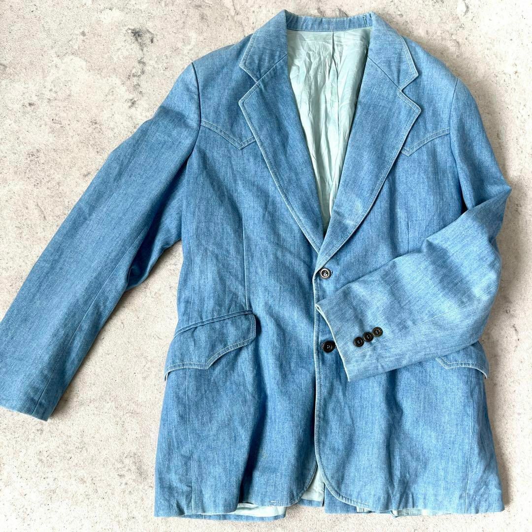 Lee - 70s Lee USA製 メンズL相当ウエスタン調 デニム Lee - 70s Lee USA製 メンズL相当ウエスタン調 デニム