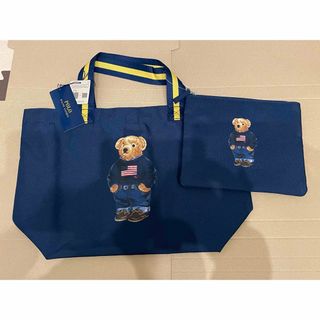 POLO RALPH LAUREN(トートバッグ ・ ブルー・ネイビー/青色系 POLO RALPH LAUREN(トートバッグ ・ ブルー・ネイビー/青色系