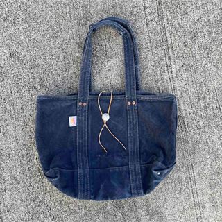 melple - Melple(メイプル) ネイビー キャンバス トートバッグ melple - Melple(メイプル) ネイビー キャンバス トートバッグ