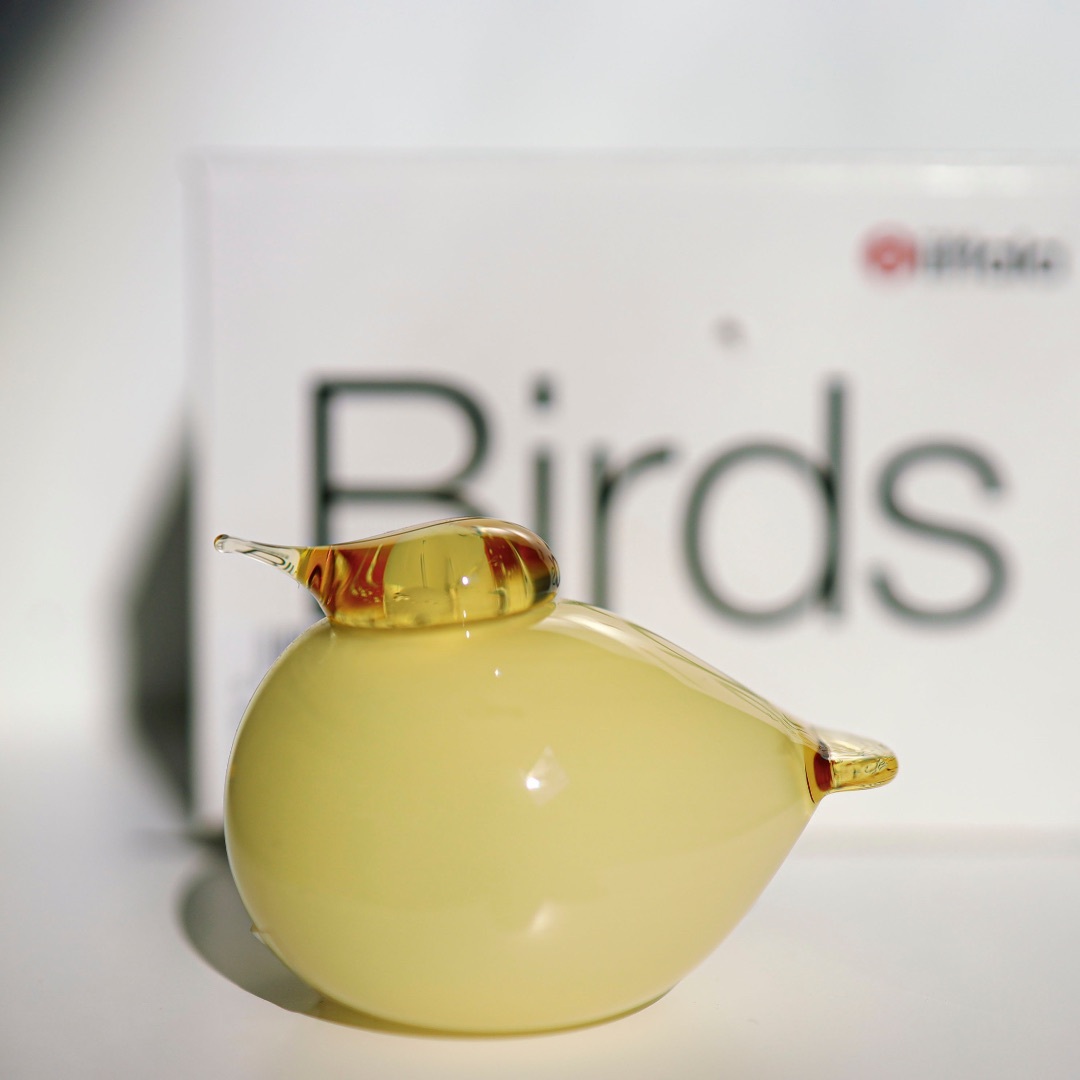 Puffball イエロー オイバトイッカ イッタラ バード oiva Puffball イエロー オイバトイッカ イッタラ バード oiva