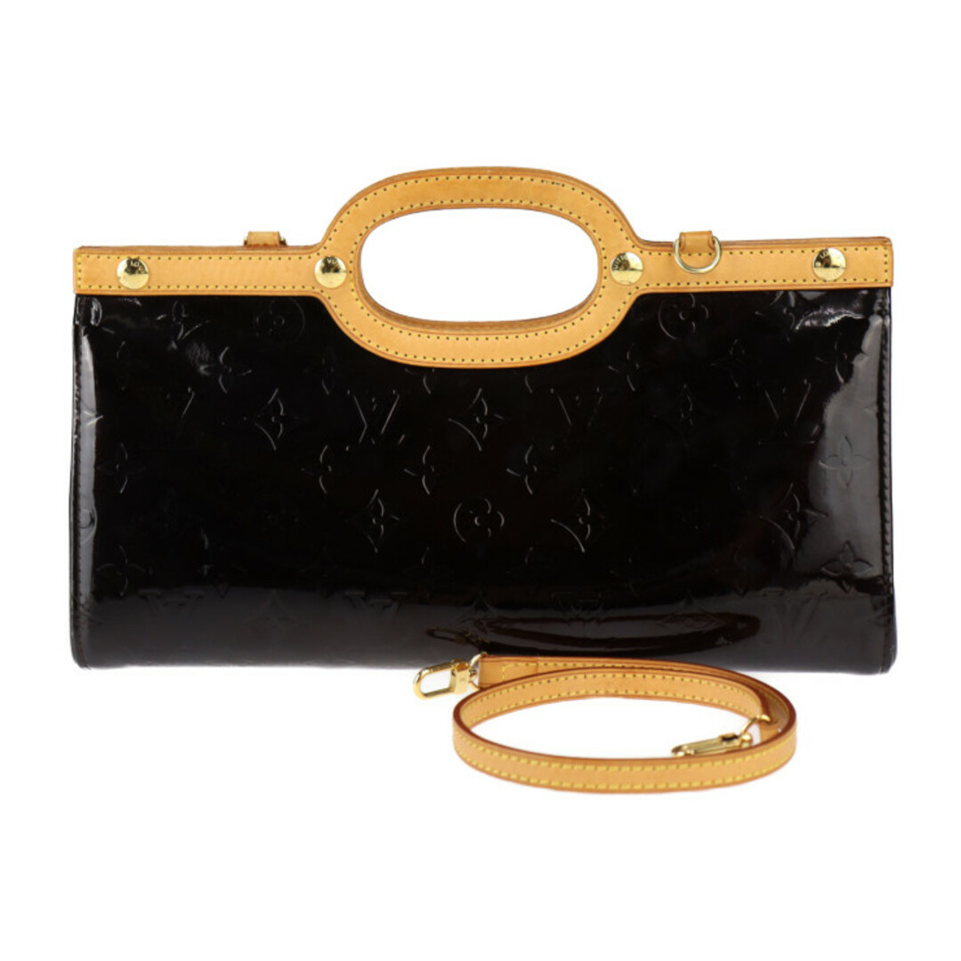 LOUIS VUITTON - LOUIS VUITTON ルイ ヴィトン  ロクスバリードライブ ハンドバッグ M91995 モノグラムヴェルニ レザー  アマラント ゴールド金具  2WAY ショルダーバッグ ビトン 【本物保証】