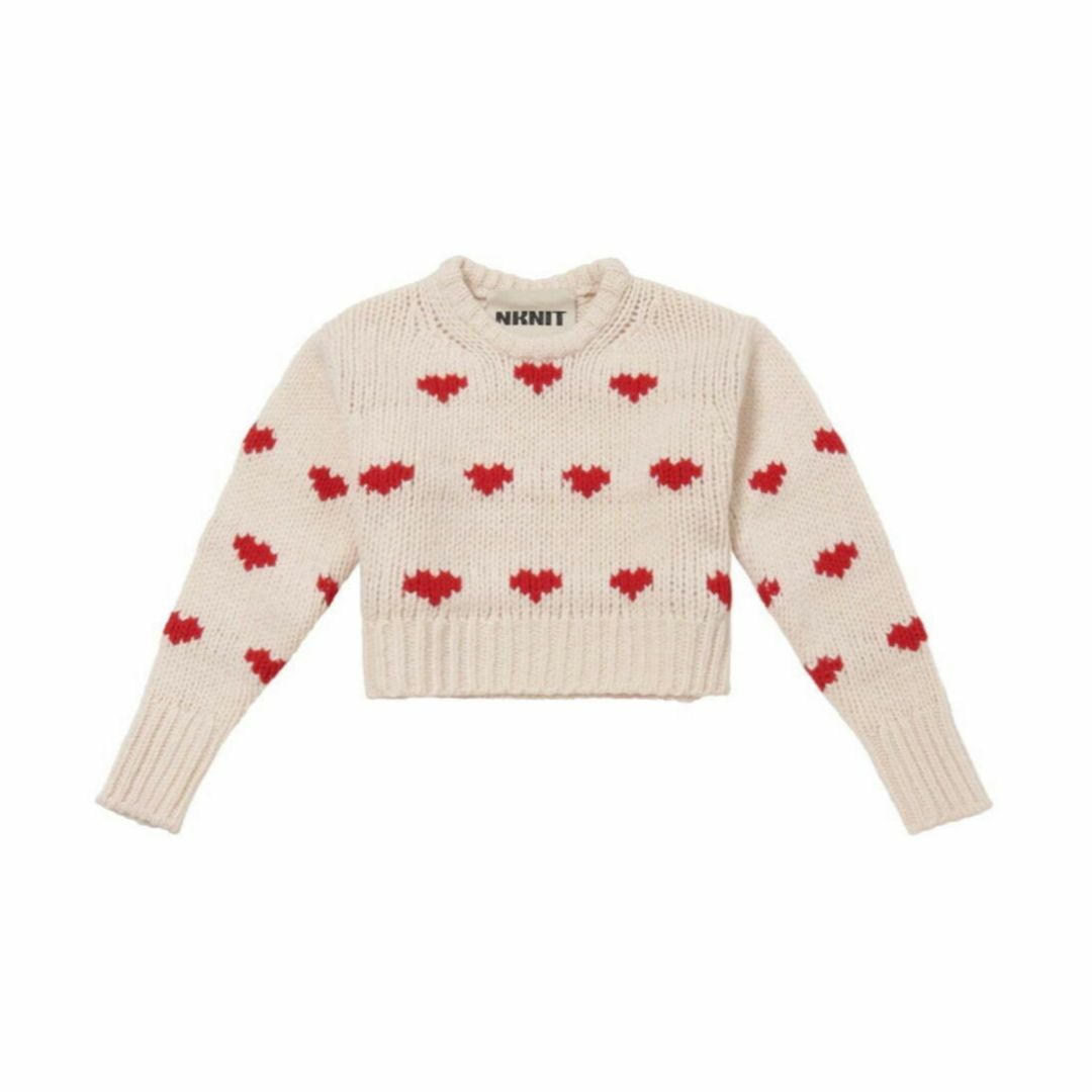 NKNIT ンニット　ハート柄ニットスモール