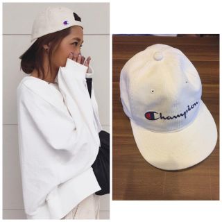 チャンピオン(Champion)のchampion☆コーデュロイ キャップ cap コーデュロイ 白(キャップ)