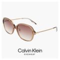 【新品】 レディース カルバンクライン サングラス ck22560slb 200 57mm calvin klein FEMALE モデル スクエア バタフライ 型 UVカット UV400 紫外線対策 カルバン・クライン ブラウン カラー フレーム グラデーション レンズ