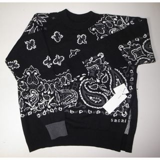 sacai - sacai bandana knit バンダナ ペイズリー ニット sacai - sacai bandana knit バンダナ ペイズリー ニット
