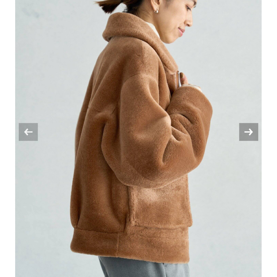 IENA - イエナIENA 美品【URBANCODE LONDON】エコファーブルゾン IENA - イエナIENA 美品【URBANCODE LONDON】エコファーブルゾン