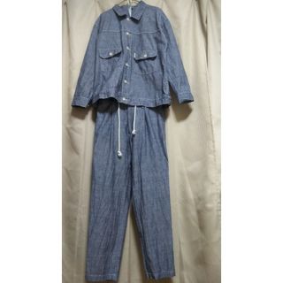 ◆80 BANANA CLOTH カバーオール デニムジャケット セットアップ(Gジャン/デニムジャケット)