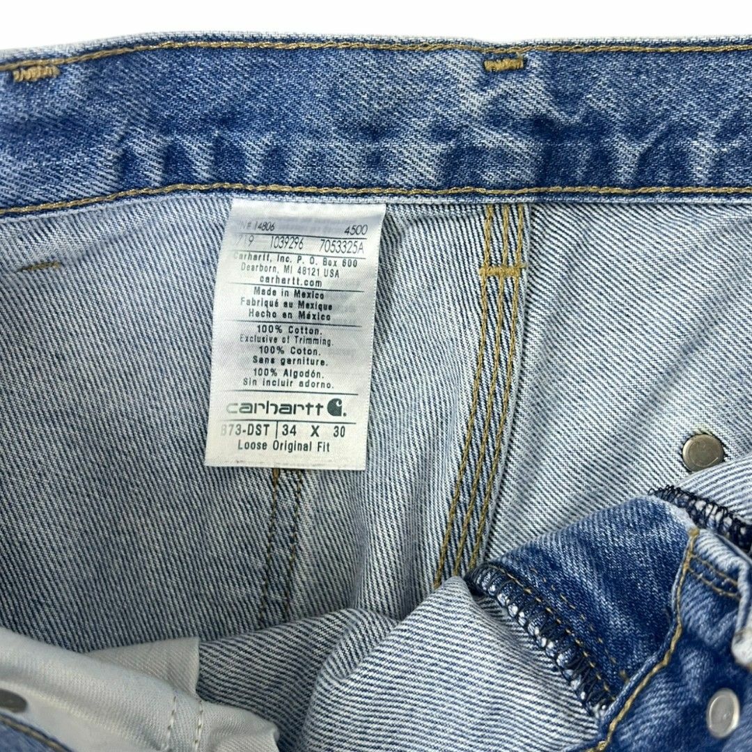 古着 フェード感抜群 MEXICO製 CARHARTT W34×L30 B73 DOUBLE 古着 フェード感抜群 MEXICO製 CARHARTT W34×L30 B73 DOUBLE