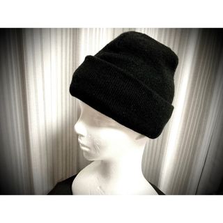 帽子　ニット帽　ワッチ　キャップ　毛糸　ブラック　春秋冬　暖かい　厚手　１点(ニット帽/ビーニー)