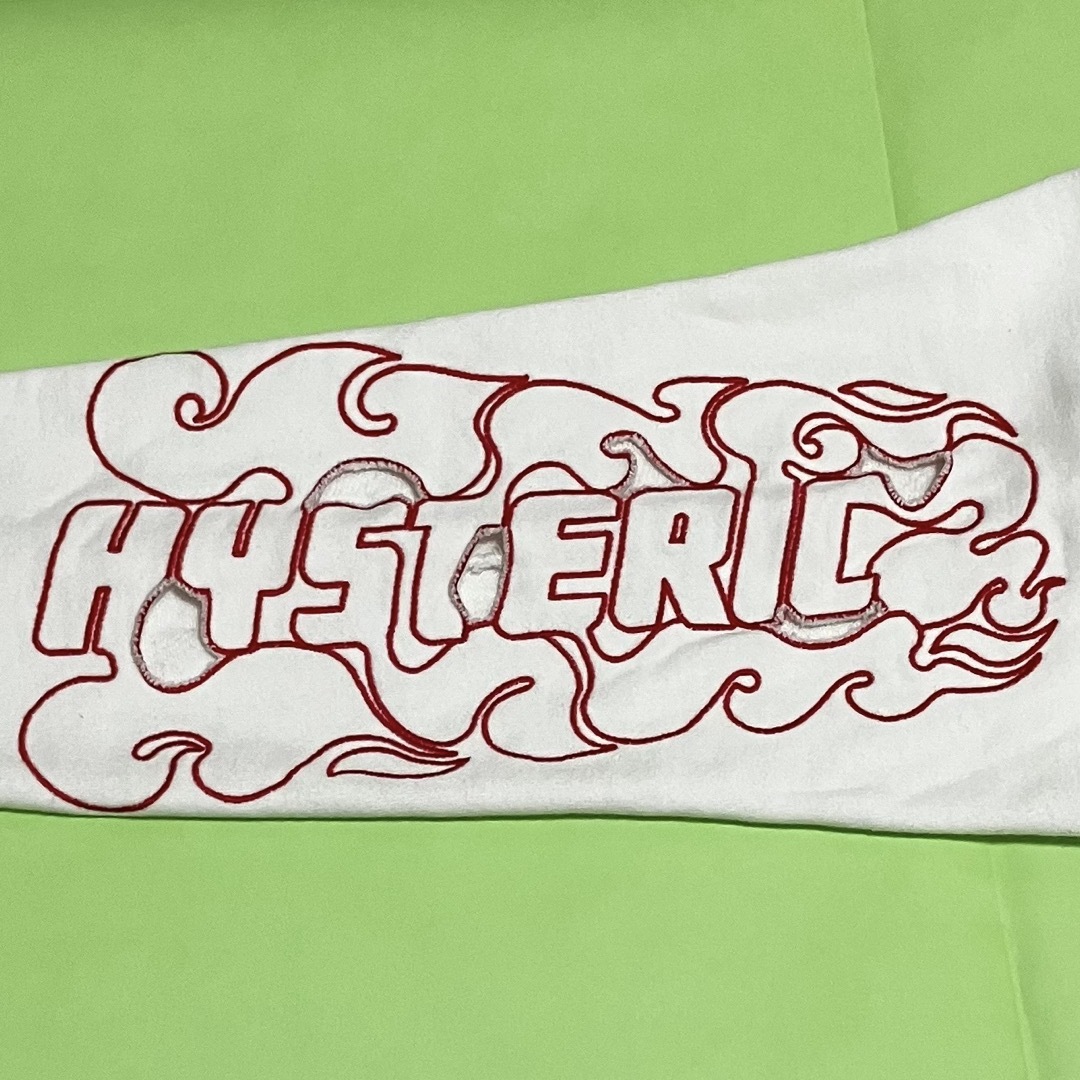 HYSTERIC GLAMOUR FIRE LOGO刺繍パーカー ヒスガール HYSTERIC GLAMOUR FIRE LOGO刺繍パーカー ヒスガール
