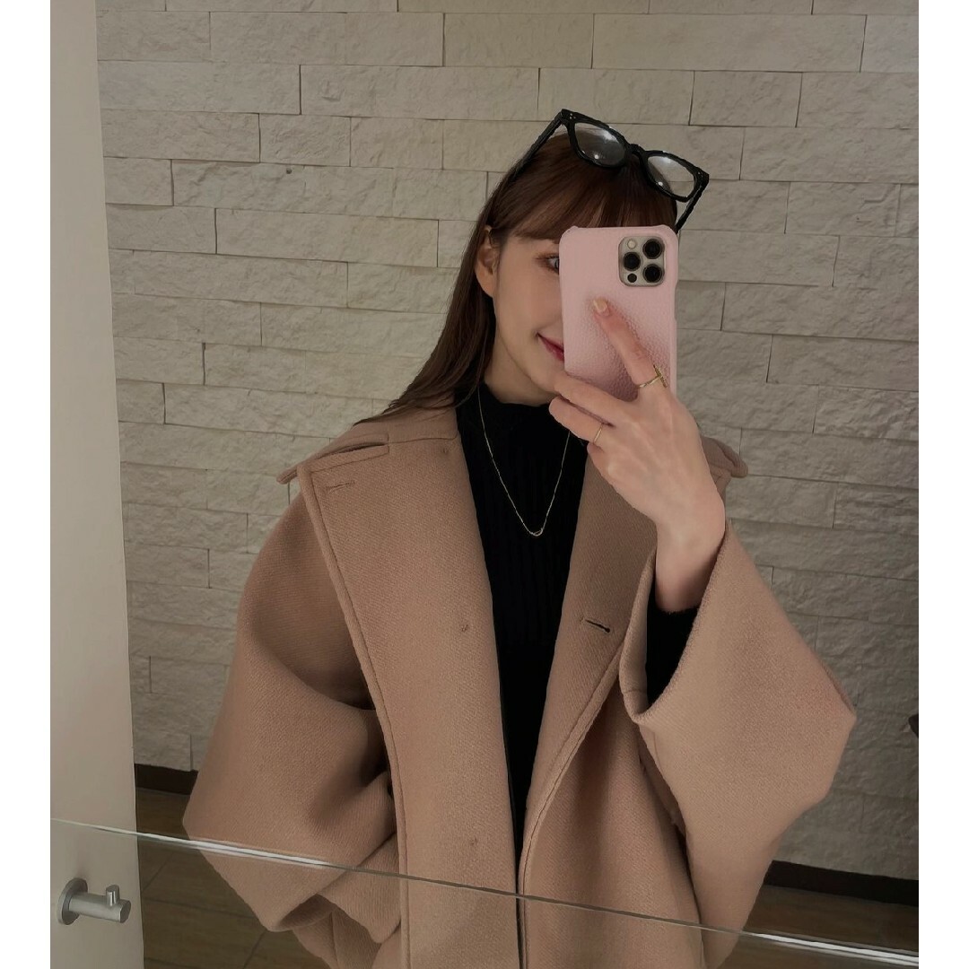 ZARA - ZARA ZW COLLECTION オーバーサイズ ショートコートの ZARA - ZARA ZW COLLECTION オーバーサイズ ショートコートの