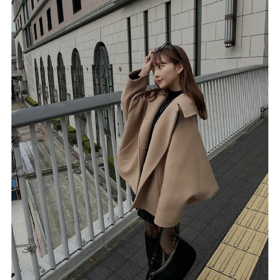 ZARA - ZARA ZW COLLECTION オーバーサイズ ショートコートの ZARA - ZARA ZW COLLECTION オーバーサイズ ショートコートの