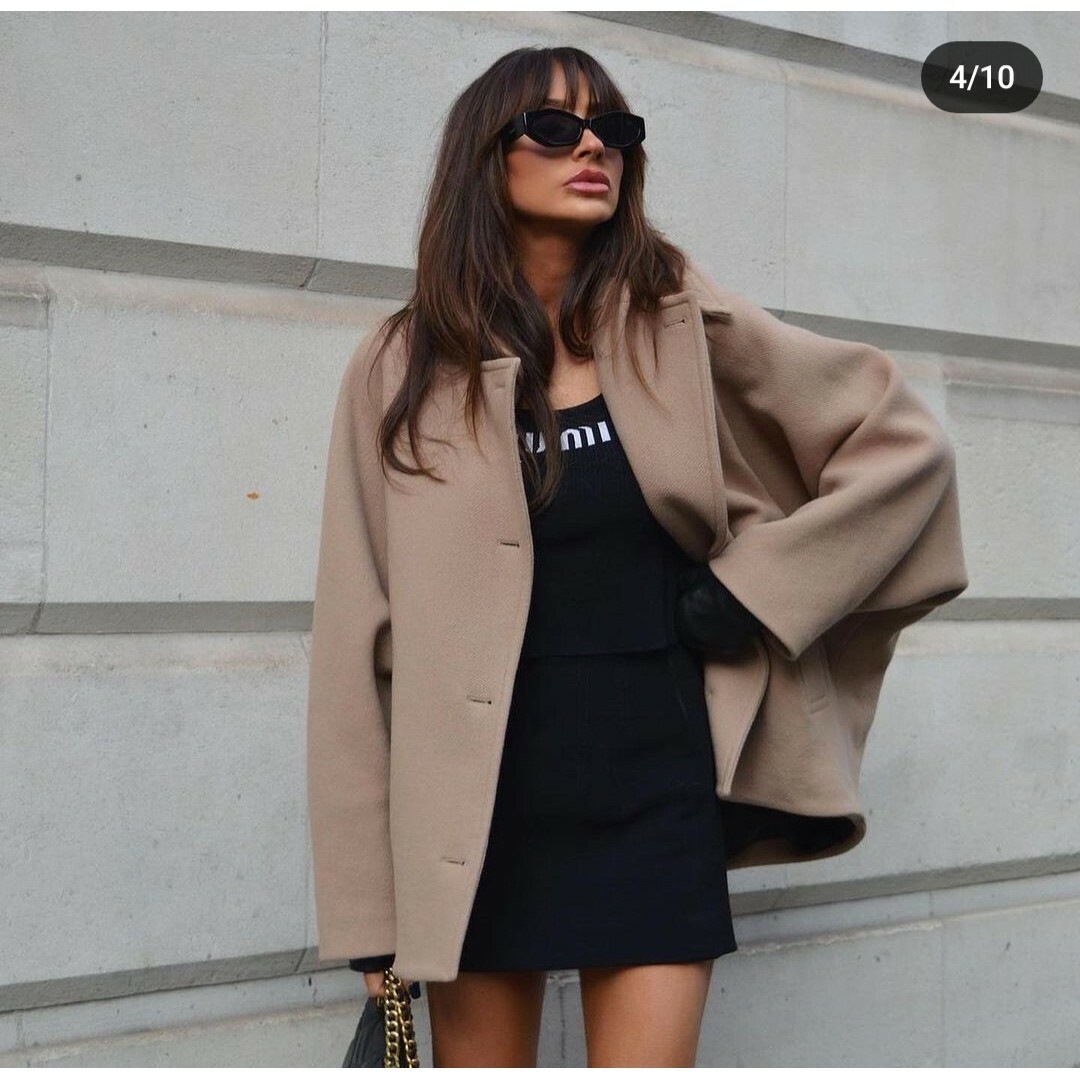 ZARA - ZARA ZW COLLECTION オーバーサイズ ショートコートの ZARA - ZARA ZW COLLECTION オーバーサイズ ショートコートの