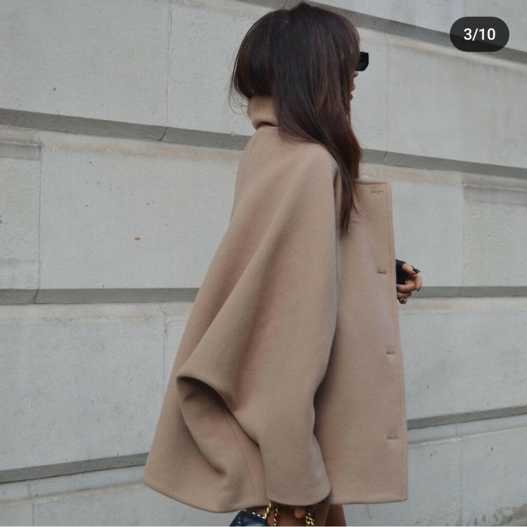 ZARA - ZARA ZW COLLECTION オーバーサイズ ショートコートの ZARA - ZARA ZW COLLECTION オーバーサイズ ショートコートの