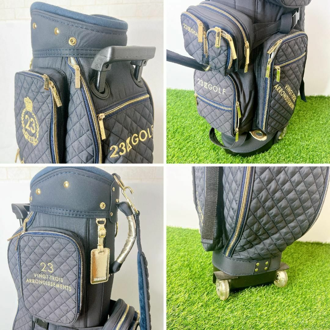 ONWARD 23区GOLF ゴルフ キャディバッグ キャスター付き カート式 ONWARD 23区GOLF ゴルフ キャディバッグ キャスター付き カート式