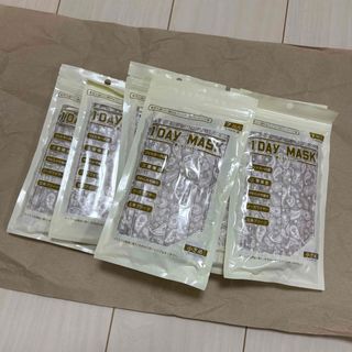 【未使用】 (子供用)不織布マスク  デザイン ペイズリーグレー 63枚(日用品/生活雑貨)