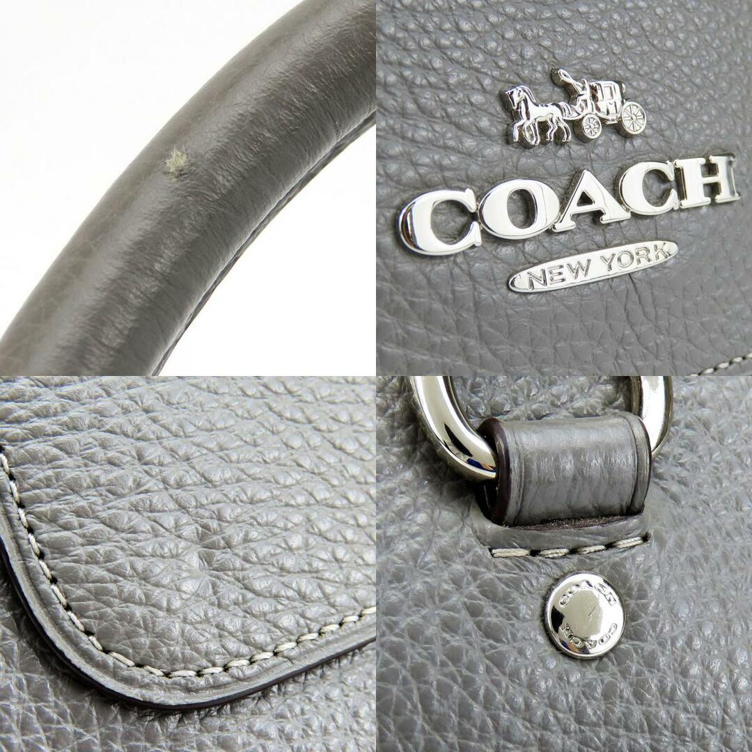 COACH - 【中古】 コーチ ハンドバッグ F31466 レザー グレー COACH - 【中古】 コーチ ハンドバッグ F31466 レザー グレー