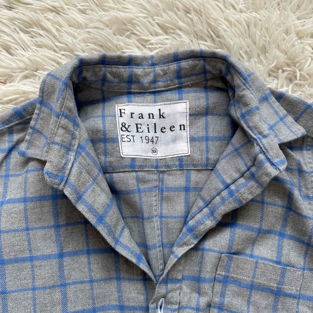Frank&Eileen】フランクアンドアイリーン XS シャツ 長袖 グレー Frank&Eileen】フランクアンドアイリーン XS シャツ 長袖 グレー