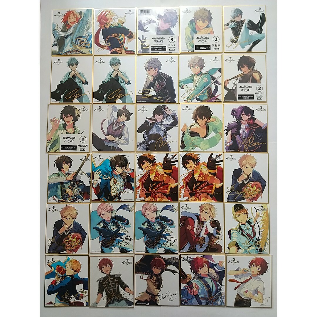 あんさんぶるスターズ あんスタ 色紙 Knights レオ 泉 凛月 嵐 あんさんぶるスターズ あんスタ 色紙 Knights レオ 泉 凛月 嵐