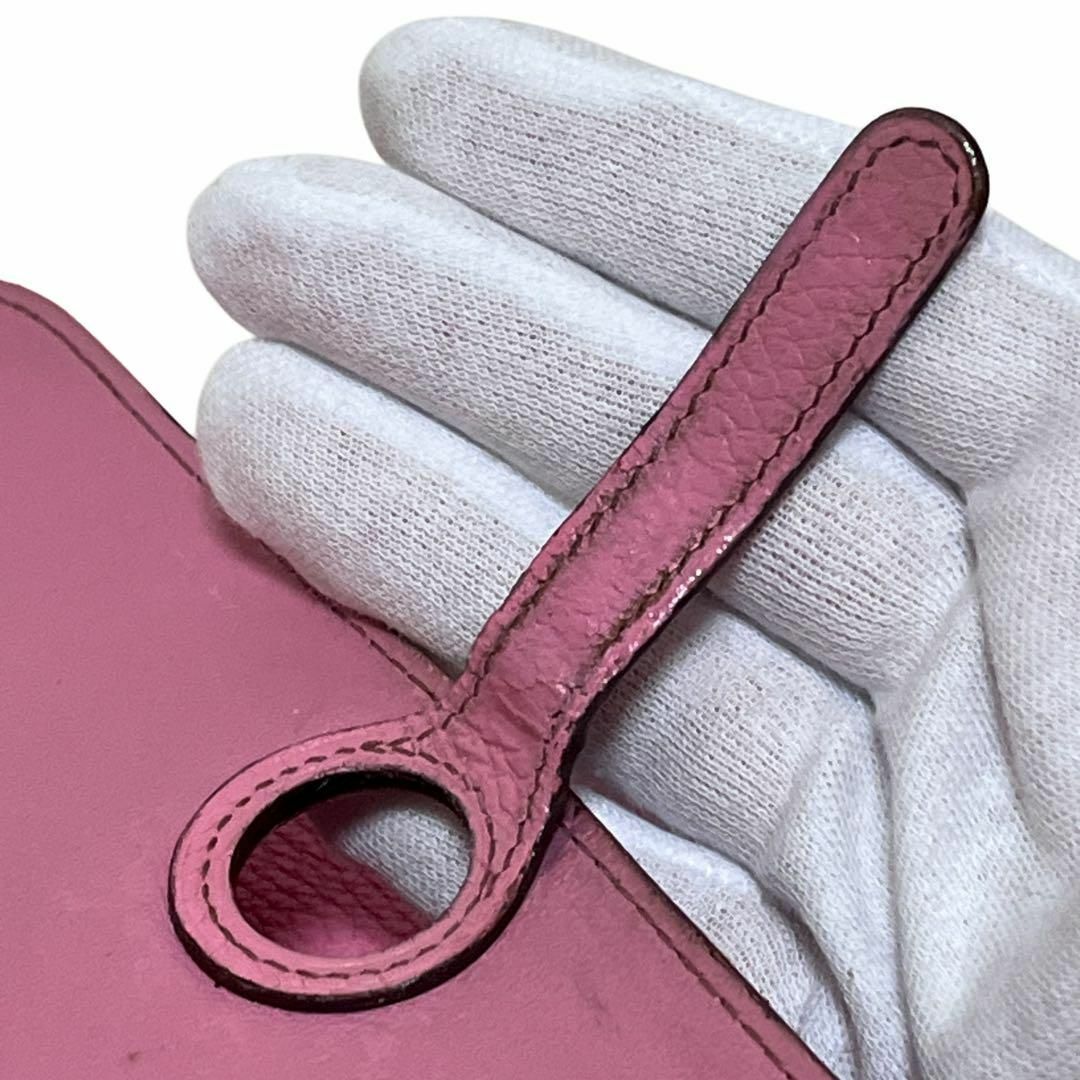 HERMES エルメス ドゴンGM トゴ レザー ピンク 長財布 □I刻印 HERMES エルメス ドゴンGM トゴ レザー ピンク 長財布 □I刻印