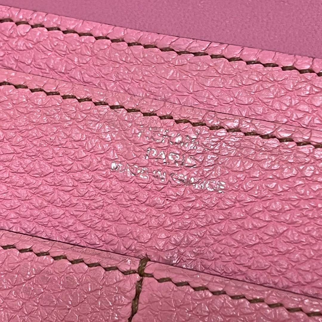 HERMES エルメス ドゴンGM トゴ レザー ピンク 長財布 □I刻印 HERMES エルメス ドゴンGM トゴ レザー ピンク 長財布 □I刻印