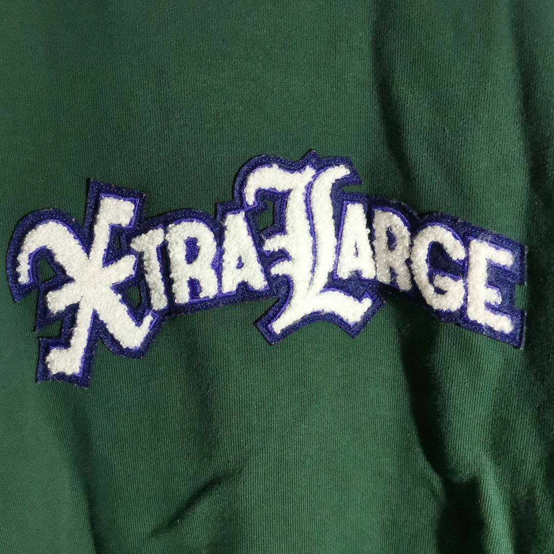 XLARGE - エクストララージ スウェット トレーナー 緑 パイル XLARGE - エクストララージ スウェット トレーナー 緑 パイル
