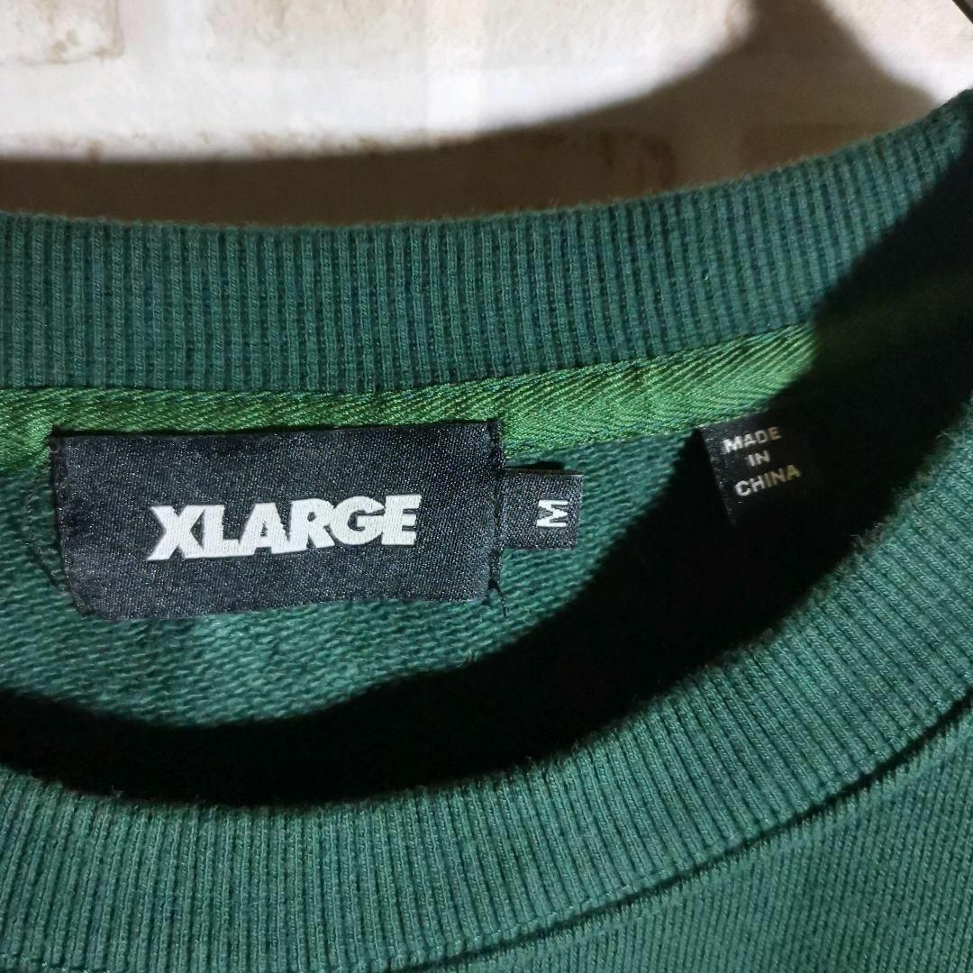 XLARGE - エクストララージ スウェット トレーナー 緑 パイル XLARGE - エクストララージ スウェット トレーナー 緑 パイル