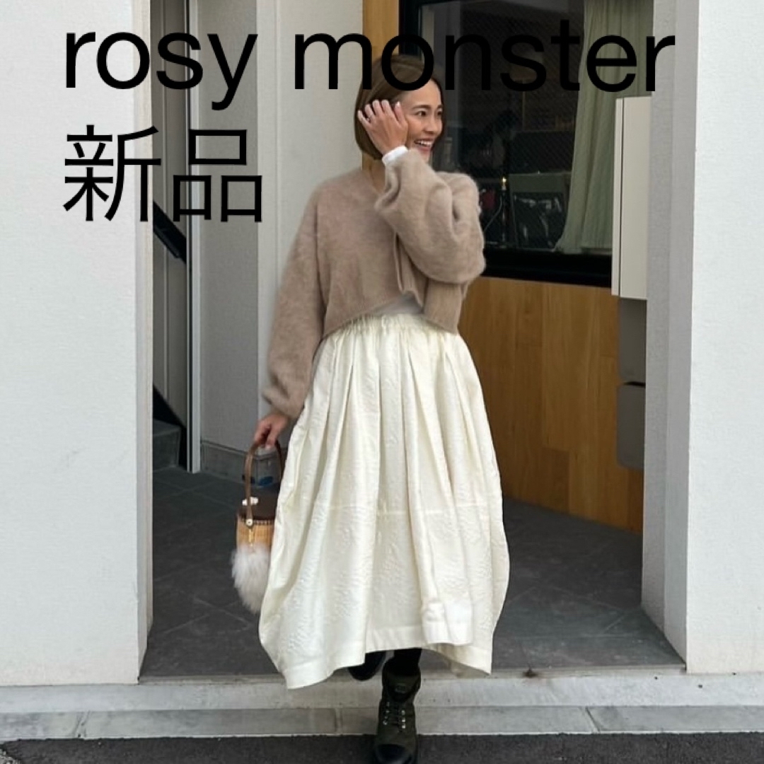 rosy monster ジャガードスカート ひざ丈スカート rosy monster ジャガードスカート ひざ丈スカート