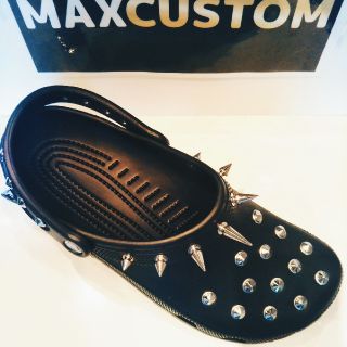 クロックス(crocs)のシルバー同時購入専用　アップグレード　Spiky customII クロックス(サンダル)