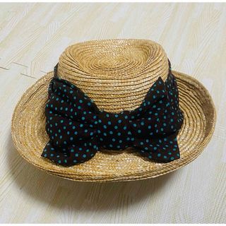 CA4LA - CA4LA 麦わら帽子 リボン刺繍の通販 by レモンティー CA4LA - CA4LA 麦わら帽子 リボン刺繍の通販 by レモンティー