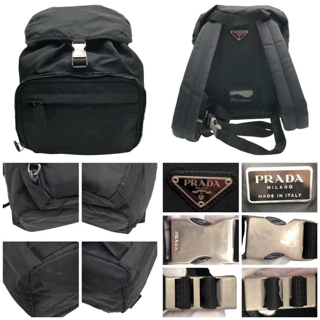 美品 PRADA プラダ テスート 三角ロゴ ブラック 黒 ナイロン 美品 PRADA プラダ テスート 三角ロゴ ブラック 黒 ナイロン