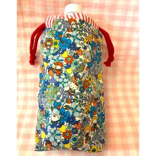リバティサンリオ柄☆ハンドメイド☆ペットボトルカバー☆いちごフラワー(その他)