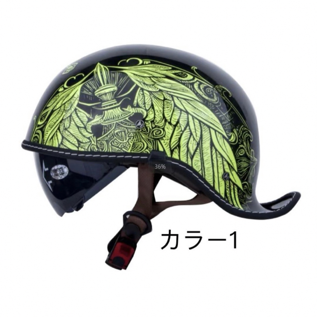 内蔵レンズハーレー トレロヘルメット ハーフヘルメット半 内蔵レンズハーレー トレロヘルメット ハーフヘルメット半