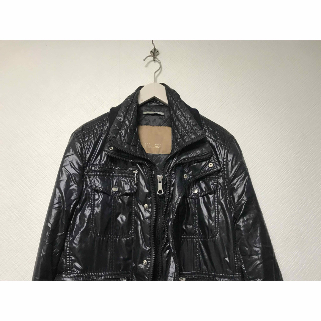 ZARA - 本物ザラマンZARAMANナイロンライダースジップジャケット ZARA - 本物ザラマンZARAMANナイロンライダースジップジャケット
