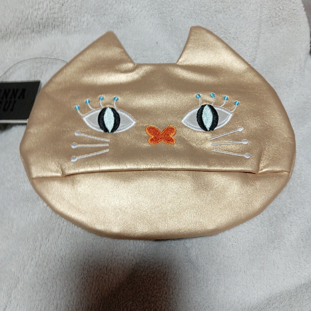 ANNA SUI - アナスイ金猫ポーチ新品の通販 by 桜のしっぽ's shop ANNA SUI - アナスイ金猫ポーチ新品の通販 by 桜のしっぽ's shop