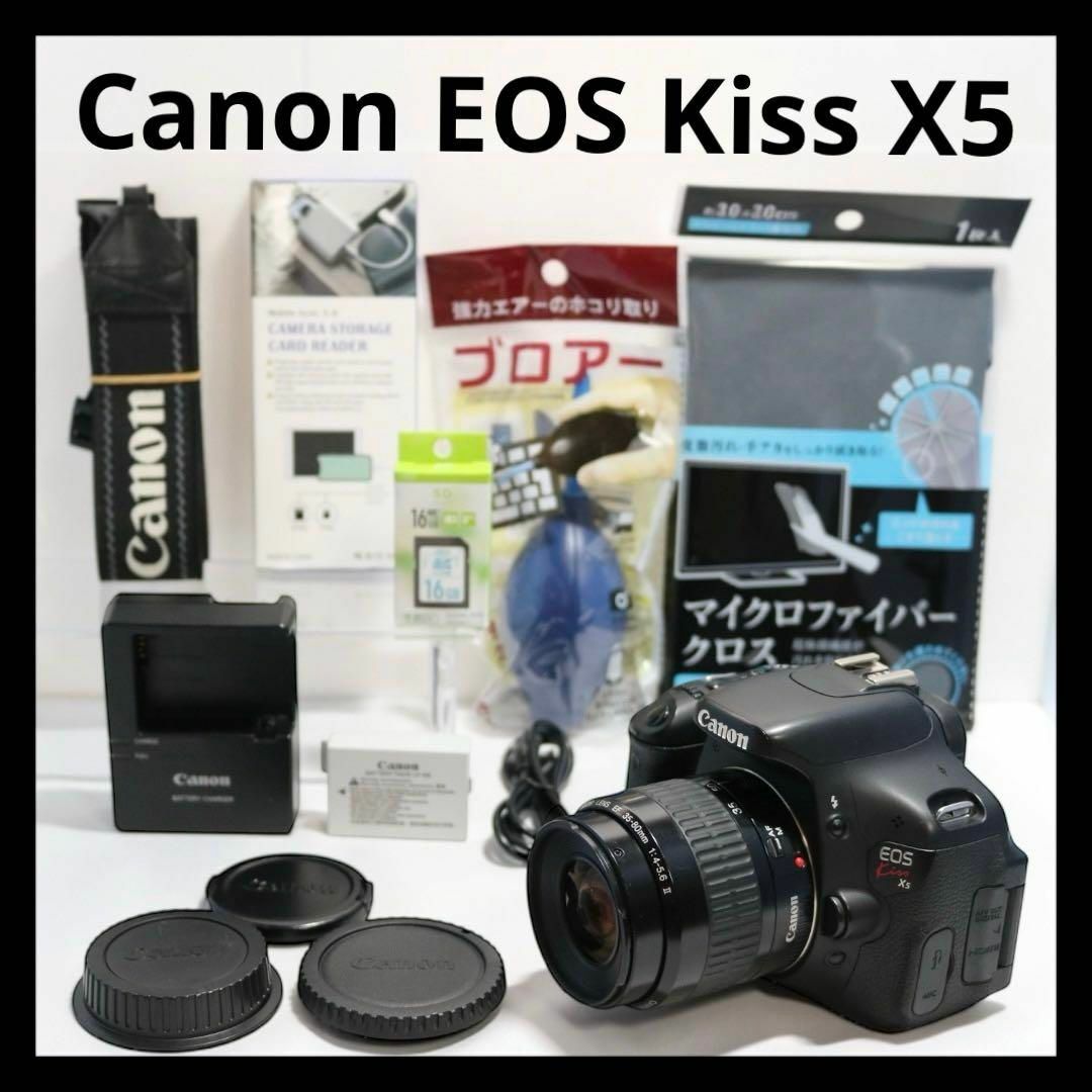 Canon - 美品 【Canon EOS Kiss X5 レンズセット】 初心者おすすめセット