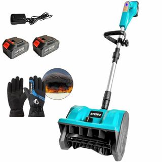 電動除雪機 21V/4.0Ah 除雪幅28cm高さ16cm充電式スノーショベル(その他)