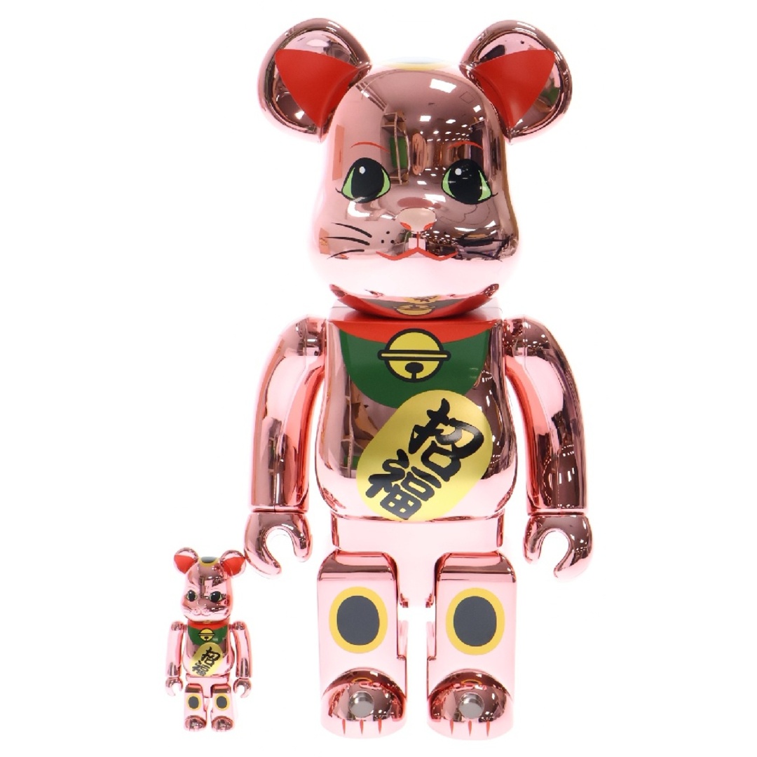 MEDICOM TOY メディコムトイ BE@RBRICK 招き猫 開運 桃金メッキ MEDICOM TOY メディコムトイ BE@RBRICK 招き猫 開運 桃金メッキ