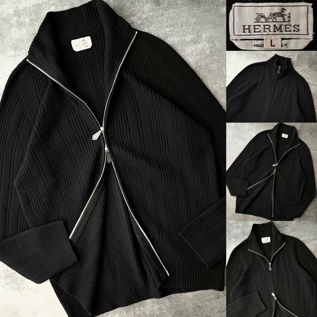 Maison Margiela（旧Maison Martin Margiela） - HERMES 《カシミヤ100%》ドライバーズ ニット ブルゾン E1938